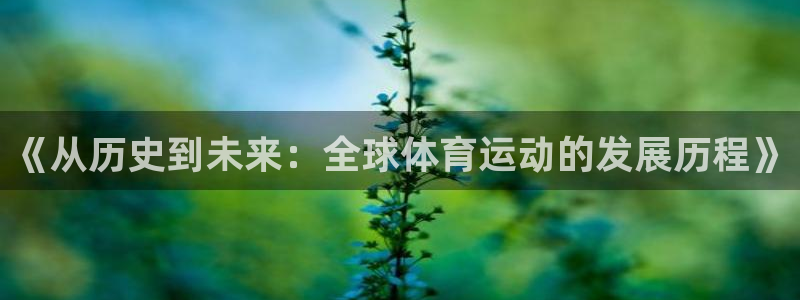 678体育官网：《从历史到未来：全球体育运动的发展历程》
